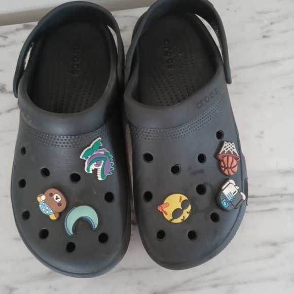 CROCS Shoes - Classic Crocs with Charms W8 M6